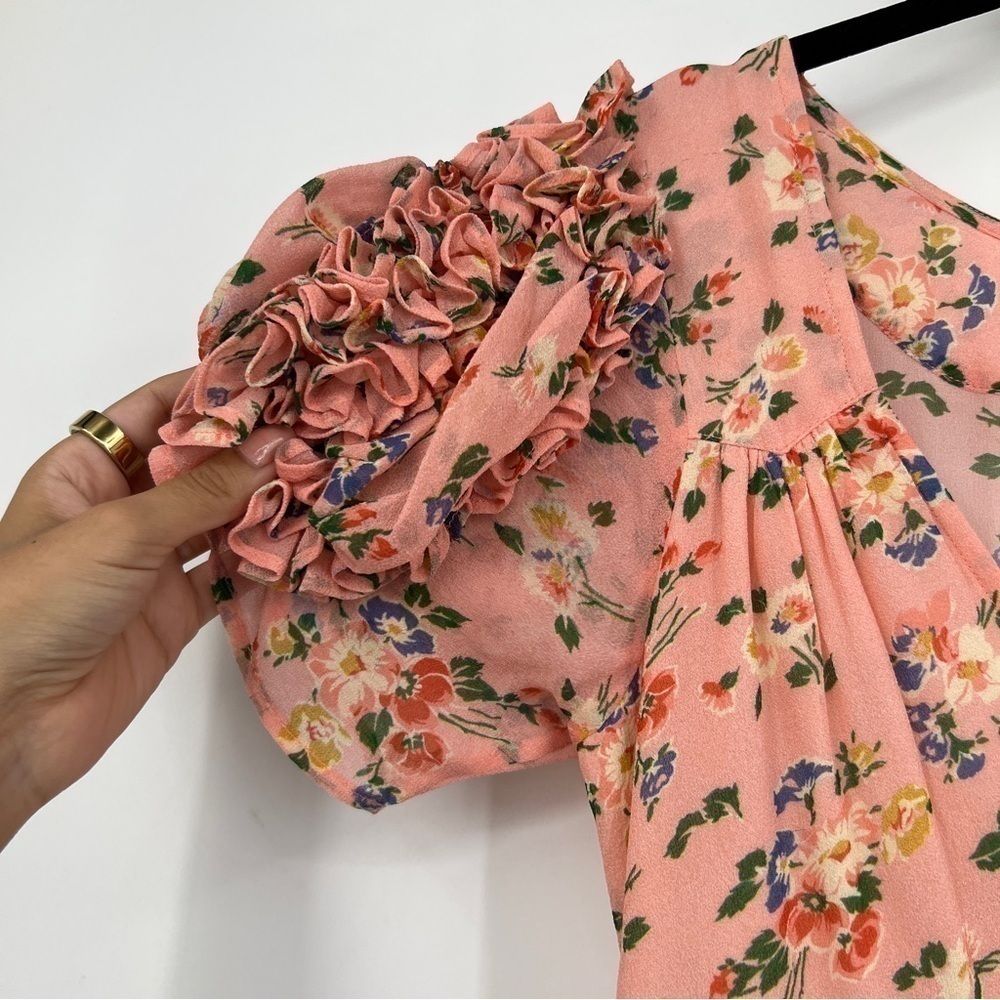 Clemence Dress in Sunset Pink
LoveShackFancy size 2 silk dress in Sunset Pink - Picture 6 of 14